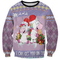 Unicorn Naughty List Sweatshirt Christmas Funny - Wonder Print Shop
