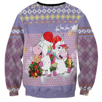 Unicorn Naughty List Sweatshirt Christmas Funny - Wonder Print Shop