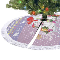 Unicorn Naughty List Tree Skirt Christmas Funny - Wonder Print Shop