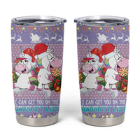 Unicorn Naughty List Tumbler Cup Christmas Funny - Wonder Print Shop