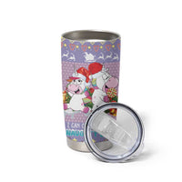 Unicorn Naughty List Tumbler Cup Christmas Funny - Wonder Print Shop