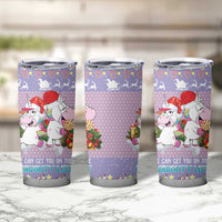 Unicorn Naughty List Tumbler Cup Christmas Funny - Wonder Print Shop