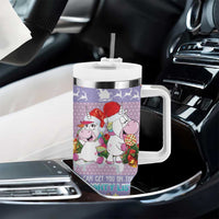 Unicorn Naughty List Tumbler With Handle Christmas Funny - Wonder Print Shop