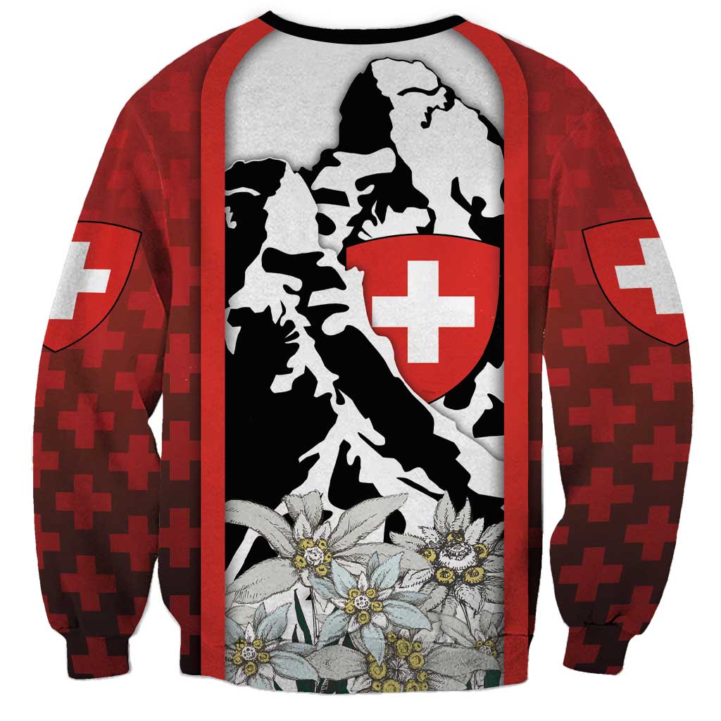 Switzerland Bernese Mountain Dog Sweatshirt Edelweiss Coat Of Arms