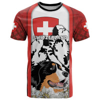 Switzerland Bernese Mountain Dog T Shirt Edelweiss Coat Of Arms