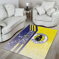 Saint Lucia Football Area Rug Piton Boyz Soccer - Road To Champion