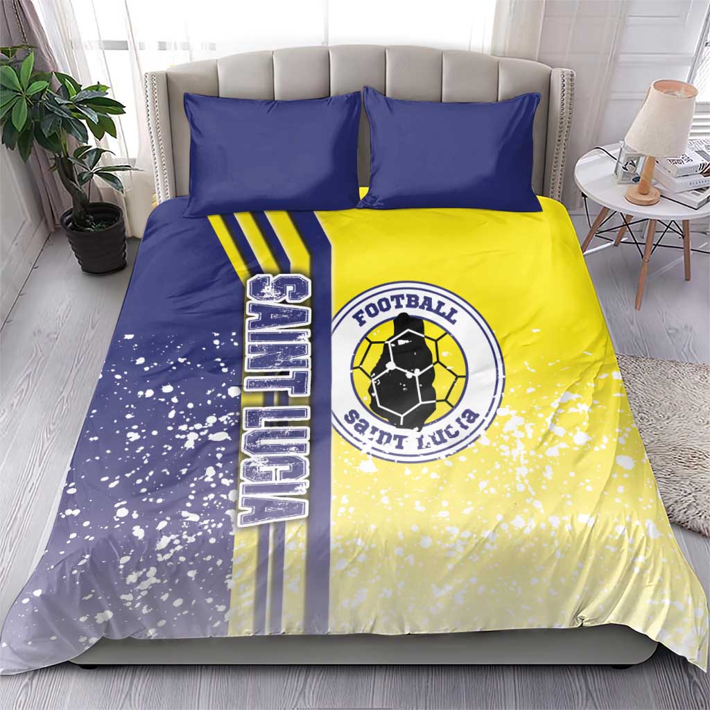 Saint Lucia Football Bedding Set Piton Boyz Soccer - Road To Champion