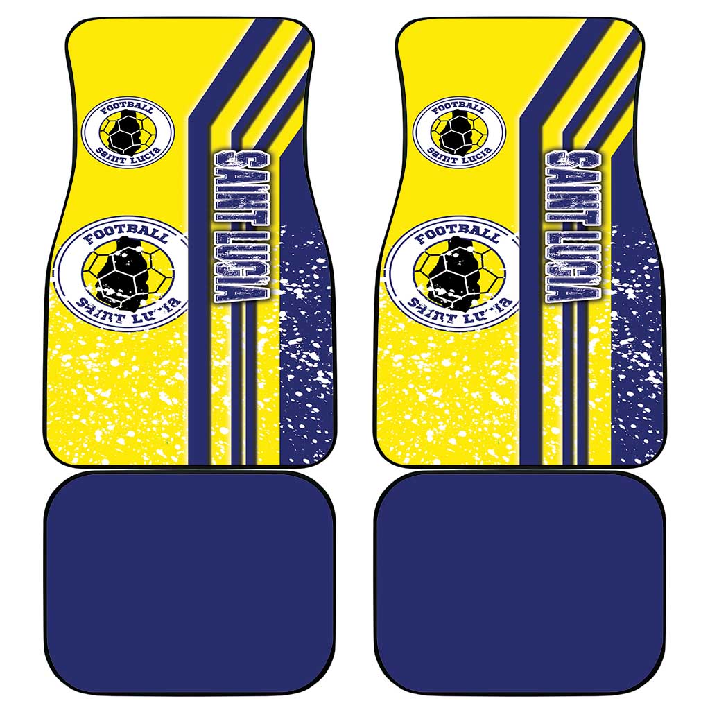 Saint Lucia Football Car Mats Piton Boyz Soccer - Road To Champion