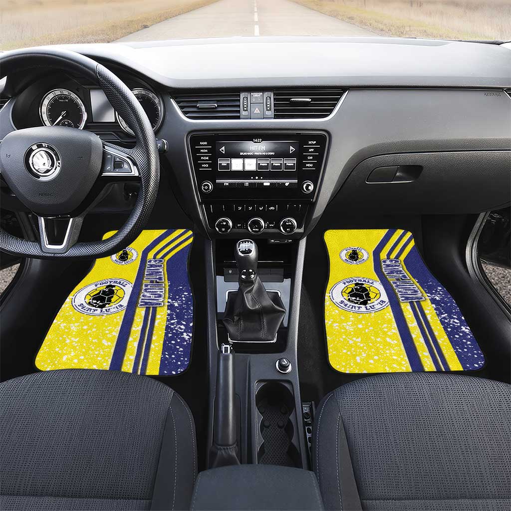 Saint Lucia Football Car Mats Piton Boyz Soccer - Road To Champion