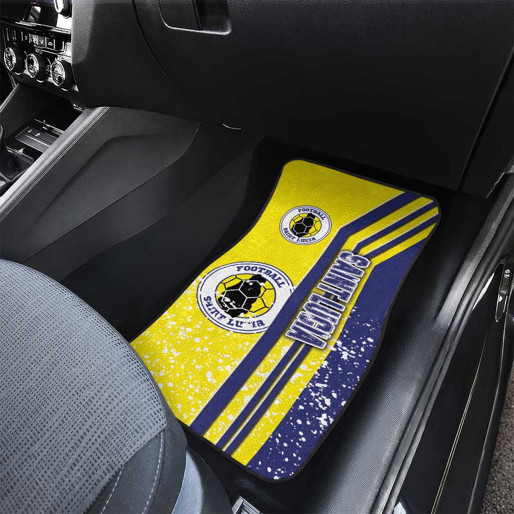 Saint Lucia Football Car Mats Piton Boyz Soccer - Road To Champion