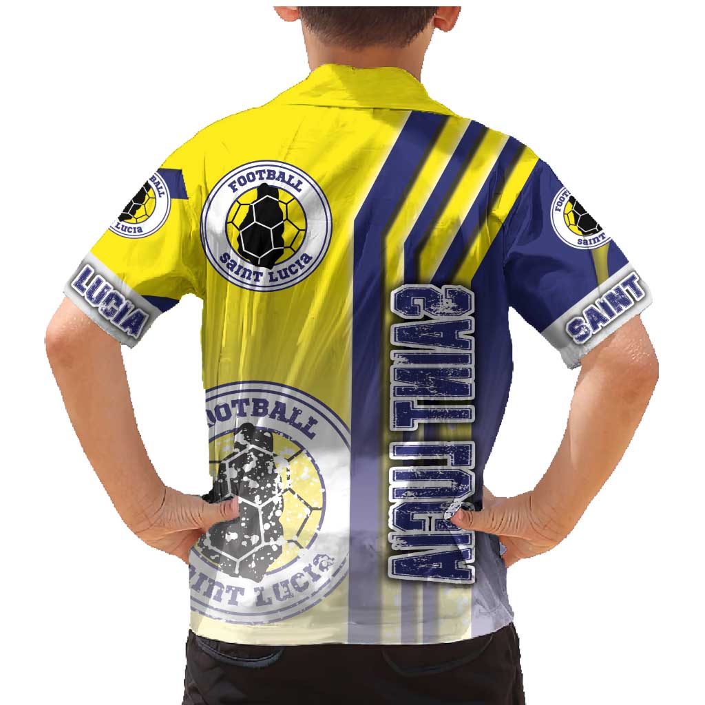 Saint Lucia Football Family Matching Mermaid Dress and Hawaiian Shirt Piton Boyz Soccer - Road To Champion