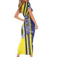 Saint Lucia Football Family Matching Short Sleeve Bodycon Dress and Hawaiian Shirt Piton Boyz Soccer - Road To Champion