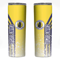 Saint Lucia Football Skinny Tumbler Piton Boyz Soccer - Road To Champion