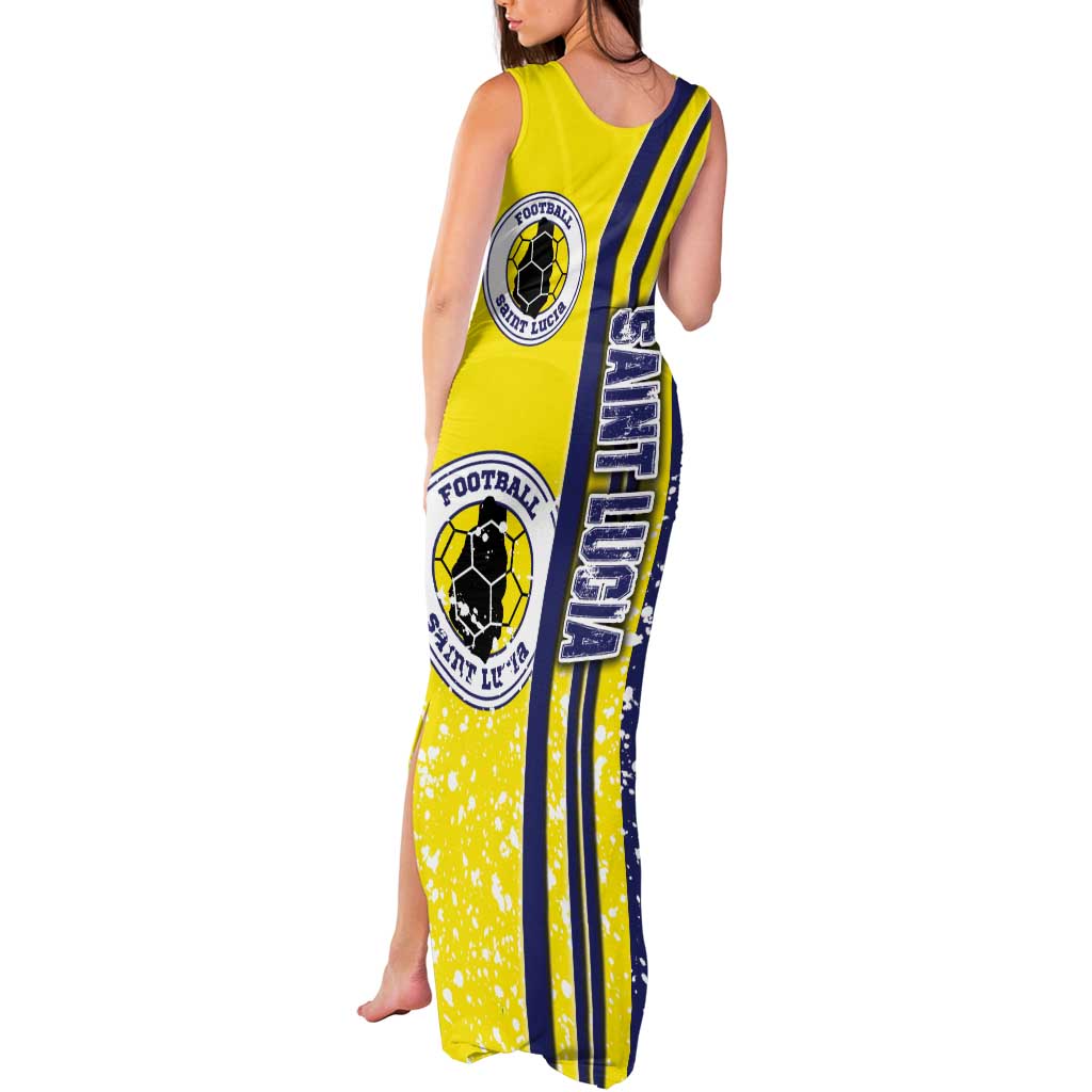 Saint Lucia Football Tank Maxi Dress Piton Boyz Soccer - Road To Champion