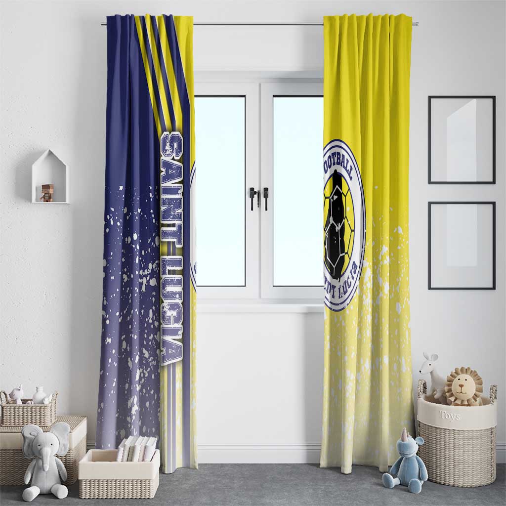 Saint Lucia Football Window Curtain Piton Boyz Soccer - Road To Champion