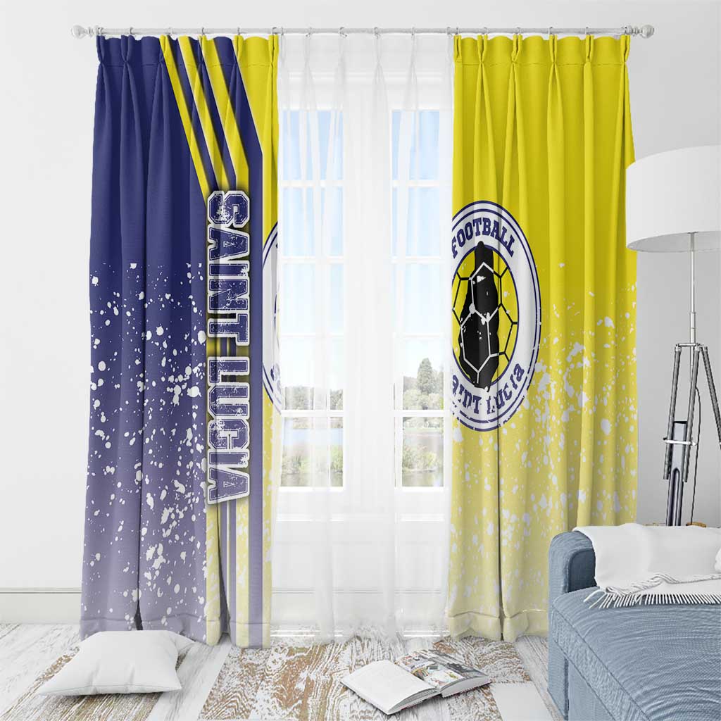 Saint Lucia Football Window Curtain Piton Boyz Soccer - Road To Champion