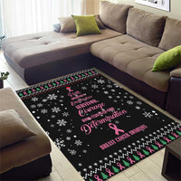 Christmas Tree Breast Cancer Area Rug Survivor - Wonder Print Shop