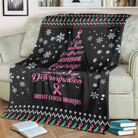 Christmas Tree Breast Cancer Blanket Survivor