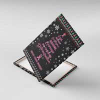 Christmas Tree Breast Cancer Canvas Wall Art Survivor - Wonder Print Shop