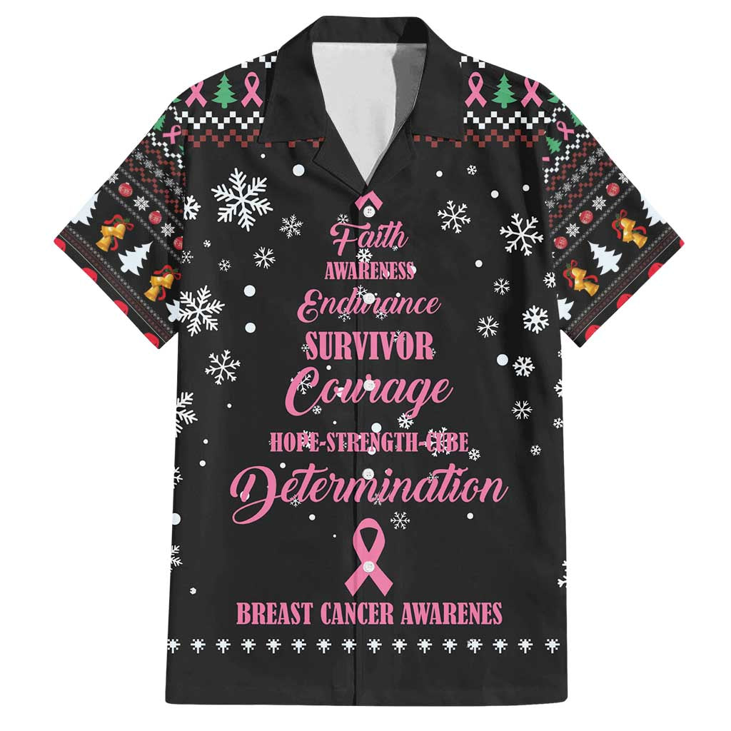 Christmas Tree Breast Cancer Family Matching Summer Maxi Dress and Hawaiian Shirt Survivor - Wonder Print Shop