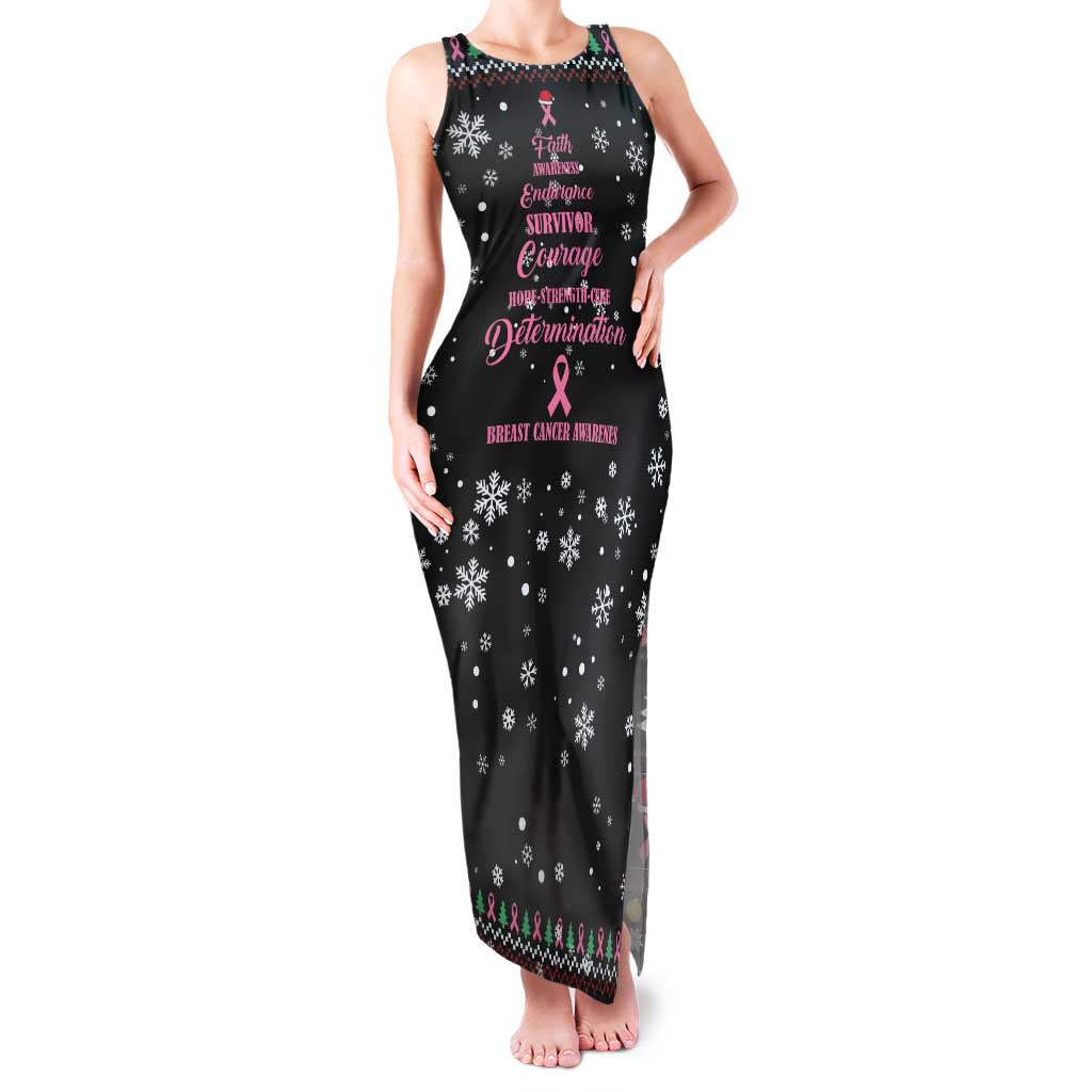 Christmas Tree Breast Cancer Family Matching Tank Maxi Dress and Hawaiian Shirt Survivor - Wonder Print Shop