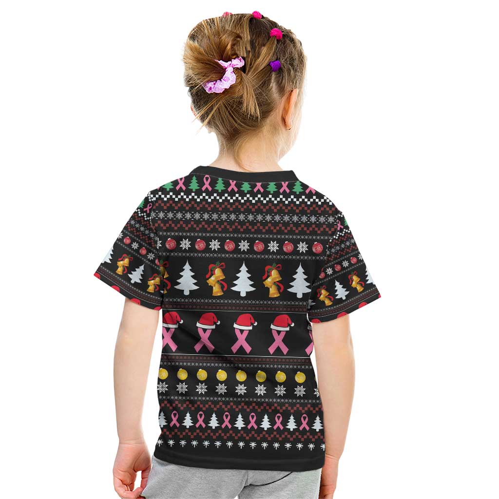 Christmas Tree Breast Cancer Kid T Shirt Survivor - Wonder Print Shop
