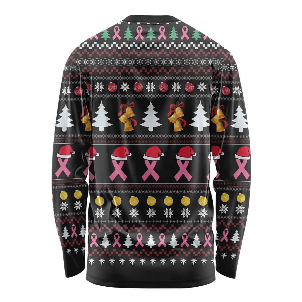 Christmas Tree Breast Cancer Long Sleeve Shirt Survivor - Wonder Print Shop