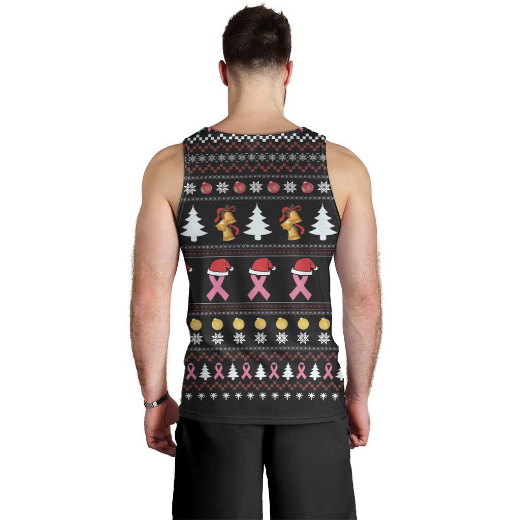 Christmas Tree Breast Cancer Men Tank Top Survivor - Wonder Print Shop