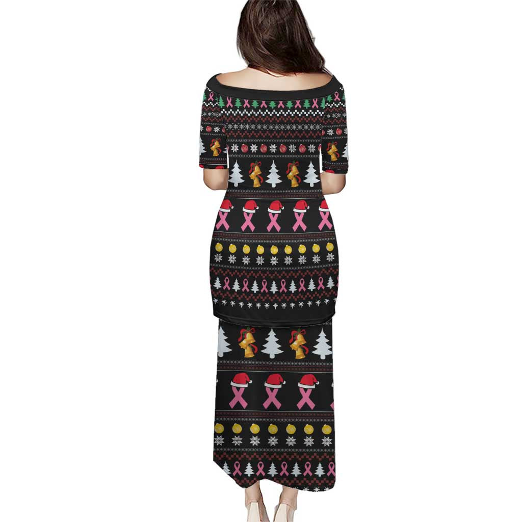 Christmas Tree Breast Cancer Puletasi Survivor - Wonder Print Shop