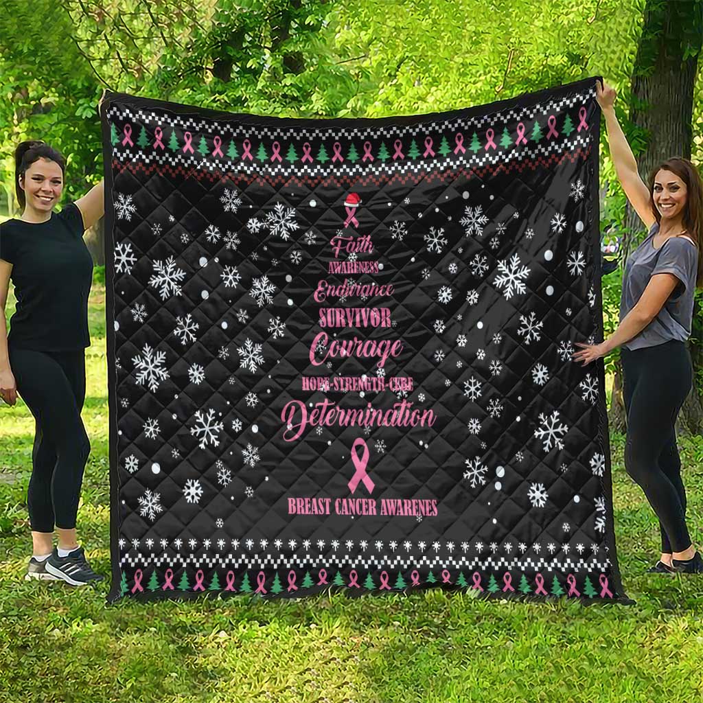 Christmas Tree Breast Cancer Quilt Survivor - Wonder Print Shop