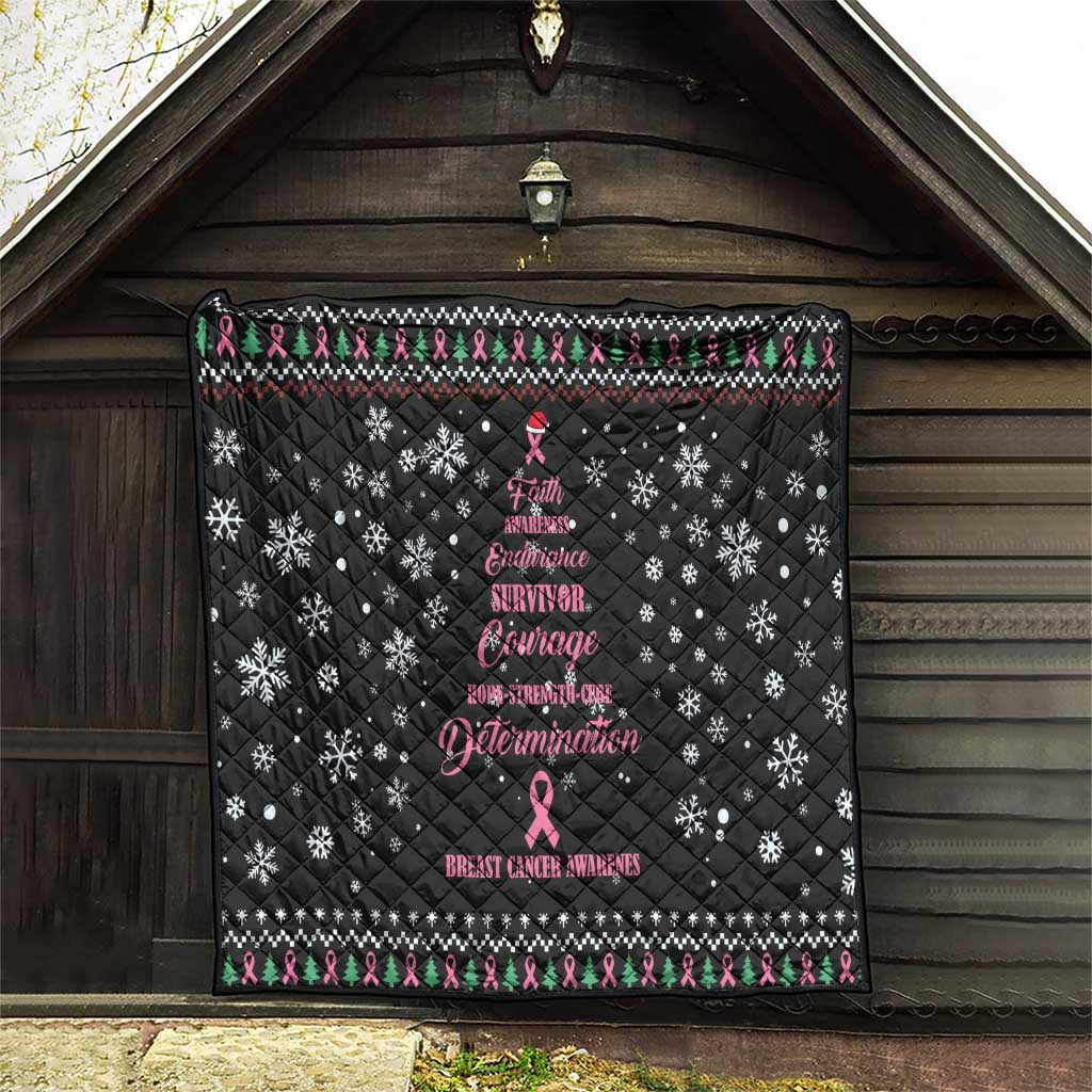 Christmas Tree Breast Cancer Quilt Survivor - Wonder Print Shop