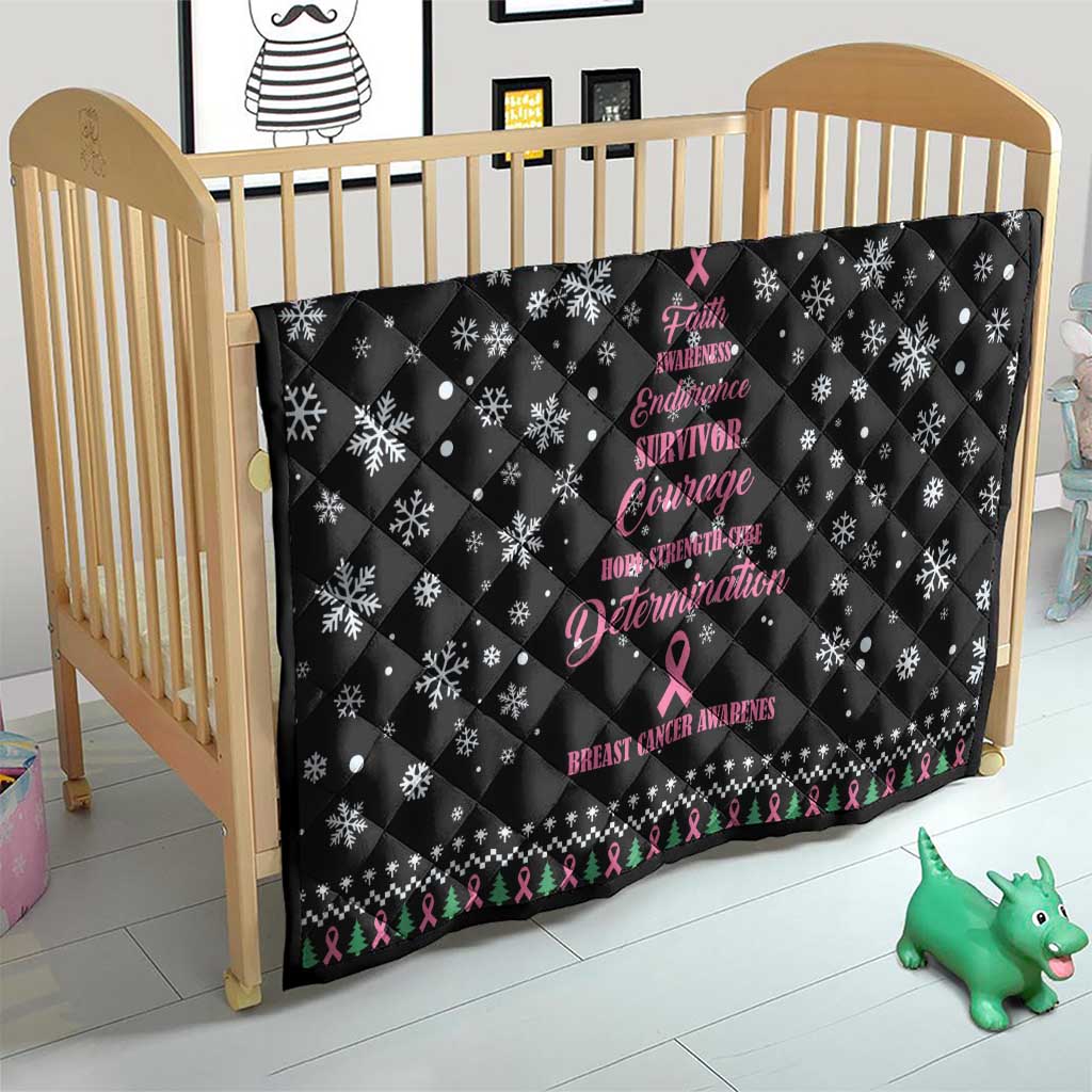 Christmas Tree Breast Cancer Quilt Survivor - Wonder Print Shop