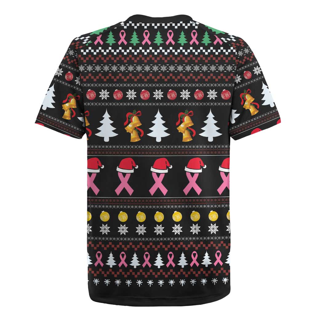 Christmas Tree Breast Cancer Rugby Jersey Survivor - Wonder Print Shop
