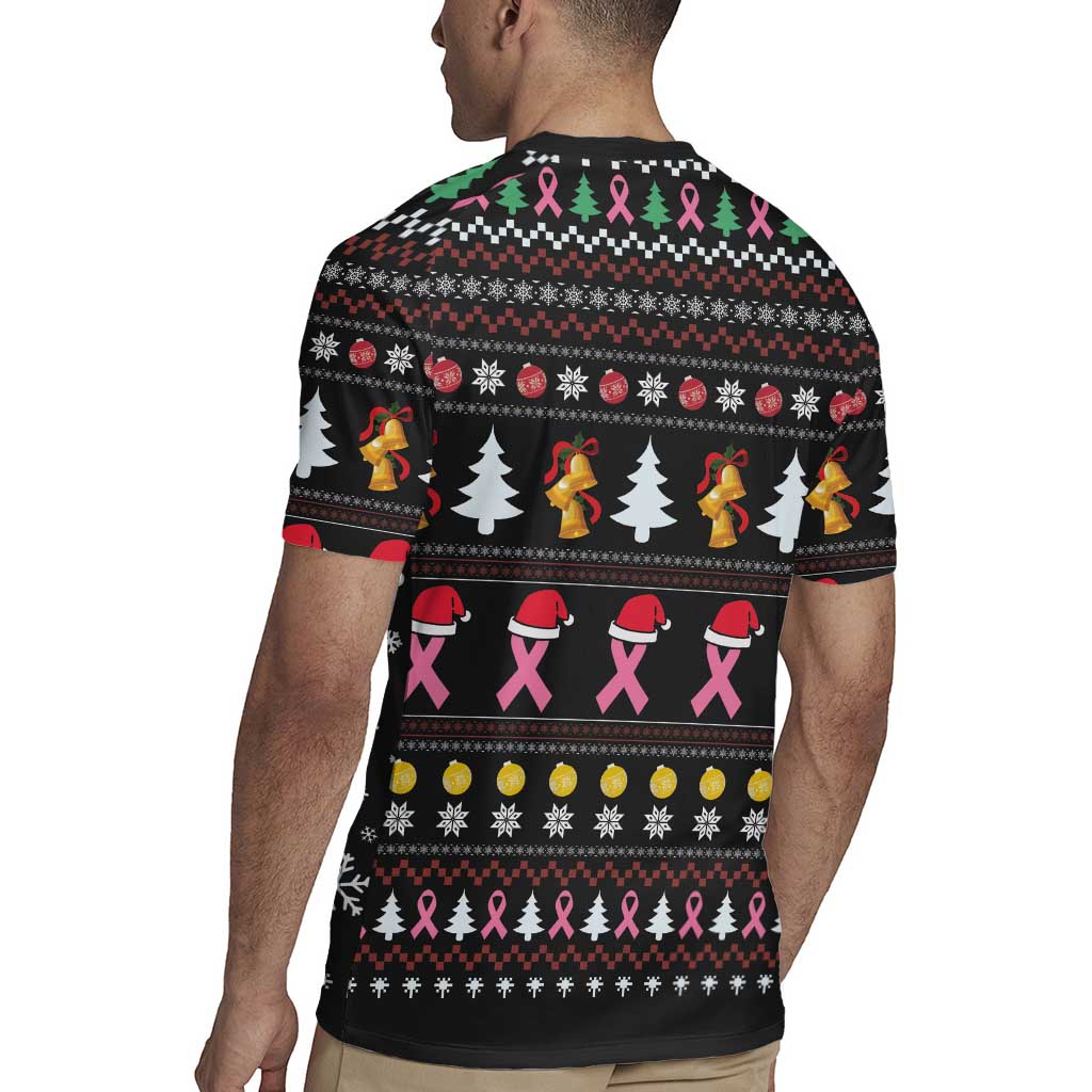Christmas Tree Breast Cancer Rugby Jersey Survivor - Wonder Print Shop