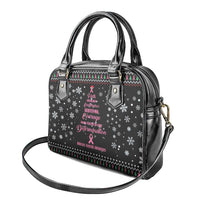 Christmas Tree Breast Cancer Shoulder Handbag Survivor