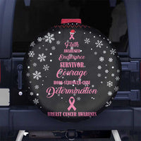 Christmas Tree Breast Cancer Spare Tire Cover Survivor - Wonder Print Shop