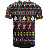Christmas Tree Breast Cancer T Shirt Survivor - Wonder Print Shop