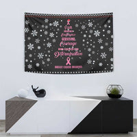 Christmas Tree Breast Cancer Tapestry Survivor - Wonder Print Shop