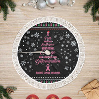 Christmas Tree Breast Cancer Tree Skirt Survivor - Wonder Print Shop