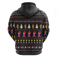 Christmas Tree Breast Cancer Zip Hoodie Survivor - Wonder Print Shop