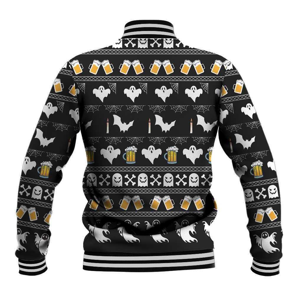 Christmas Boo Beer Baseball Jacket I'm Just Here For The Boos - Wonder Print Shop