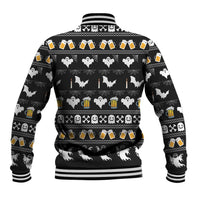 Christmas Boo Beer Baseball Jacket I'm Just Here For The Boos - Wonder Print Shop
