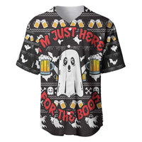 Christmas Boo Beer Baseball Jersey I'm Just Here For The Boos - Wonder Print Shop