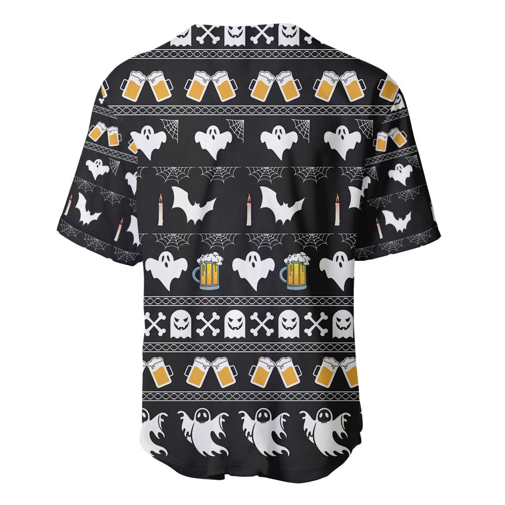 Christmas Boo Beer Baseball Jersey I'm Just Here For The Boos - Wonder Print Shop