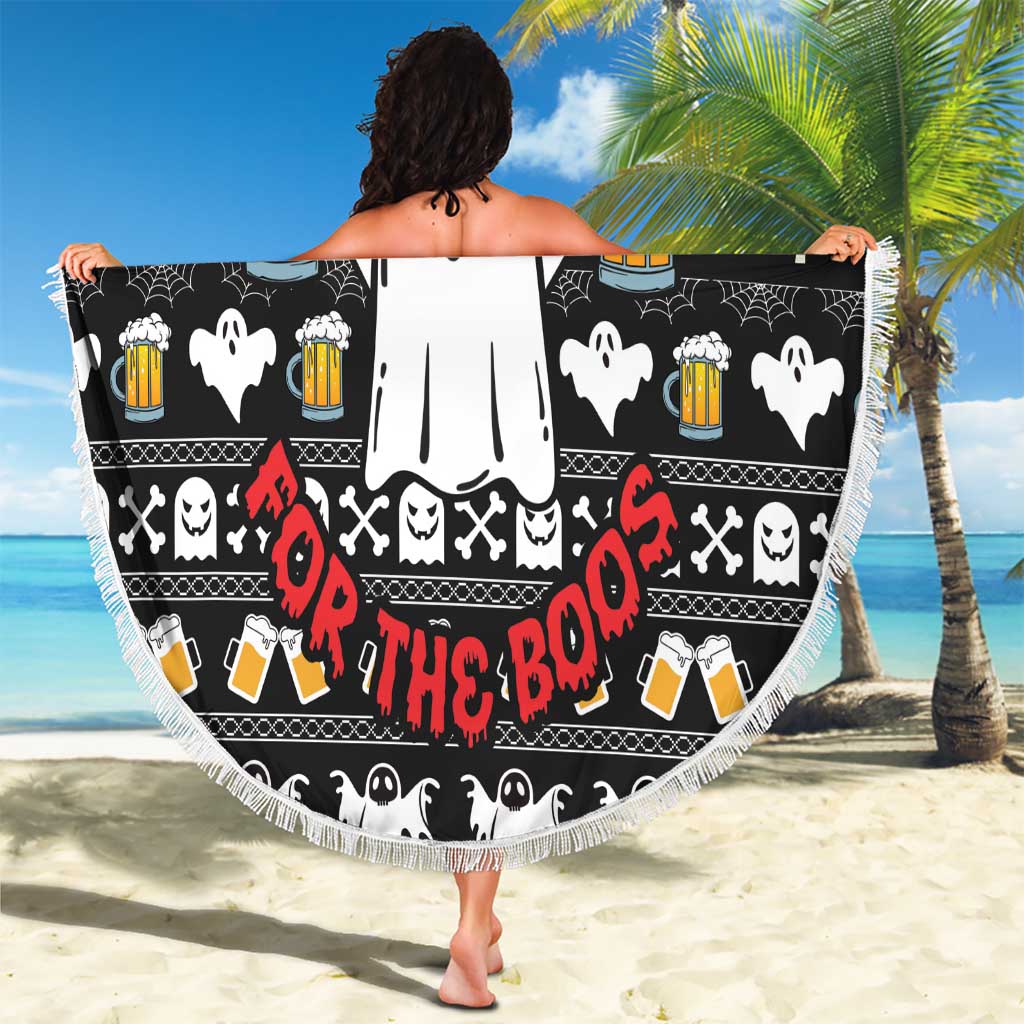 Christmas Boo Beer Beach Blanket I'm Just Here For The Boos - Wonder Print Shop