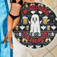 Christmas Boo Beer Beach Blanket I'm Just Here For The Boos - Wonder Print Shop