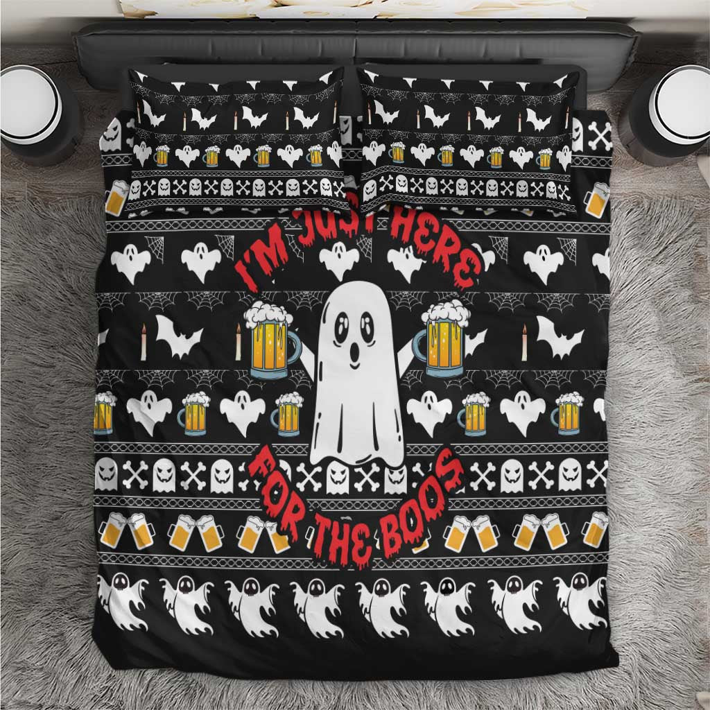 Christmas Boo Beer Bedding Set I'm Just Here For The Boos - Wonder Print Shop