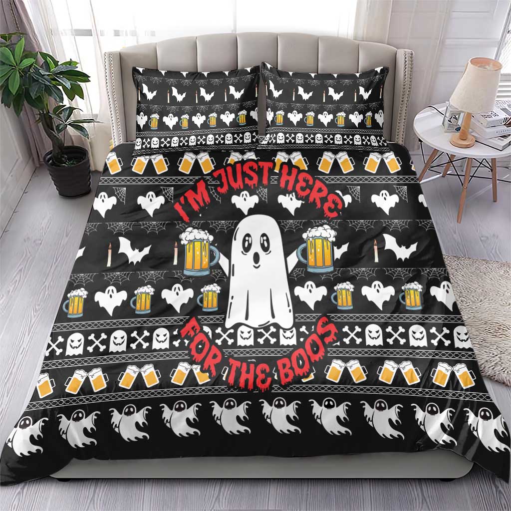 Christmas Boo Beer Bedding Set I'm Just Here For The Boos - Wonder Print Shop