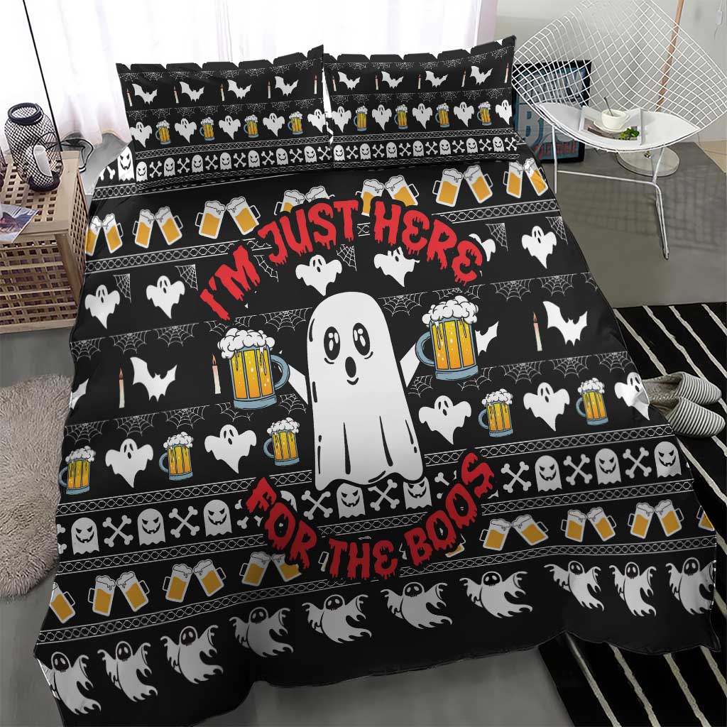 Christmas Boo Beer Bedding Set I'm Just Here For The Boos - Wonder Print Shop