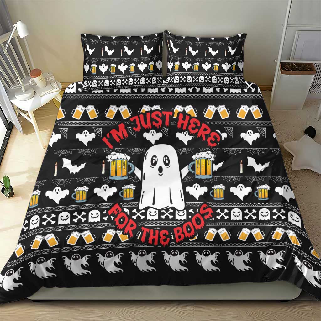 Christmas Boo Beer Bedding Set I'm Just Here For The Boos - Wonder Print Shop